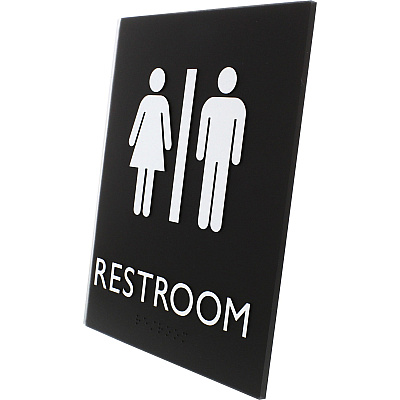 Lorell Unisex Restroom Sign (LLR02663)