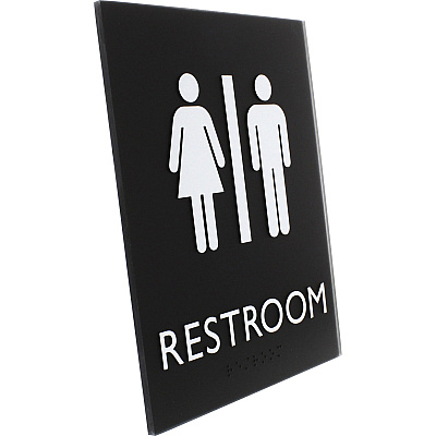 Lorell Unisex Restroom Sign (LLR02663)