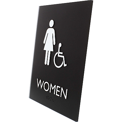 Lorell Women's Handicap Restroom Sign (LLR02666)