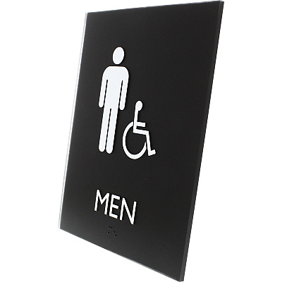 Lorell Men's Handicap Restroom Sign (LLR02668)