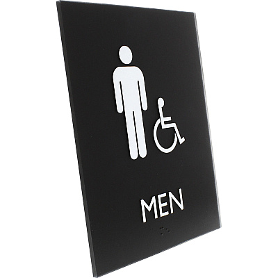 Lorell Men's Handicap Restroom Sign (LLR02668)