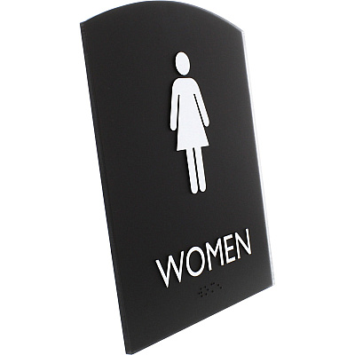 Lorell Arched Women's Restroom Sign (LLR02674)