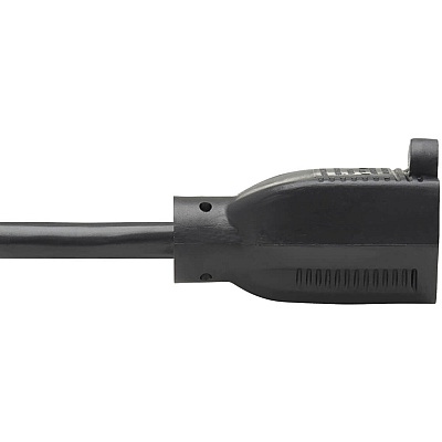 Eaton Tripp Lite Series Power Extension Cord, Right-Angle NEMA 5-15P to NEMA 5-15R - Heavy-Duty, 15A, 120V, 14 AWG, 10 ft. (3.05 m), Black (TRPP02401015D)