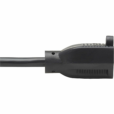 Eaton Tripp Lite Series Power Extension Cord, Right-Angle NEMA 5-15P to NEMA 5-15R - Heavy-Duty, 15A, 120V, 14 AWG, 10 ft. (3.05 m), Black (TRPP02401015D)