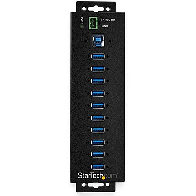 StarTech 10 Port Usb 3.0 Hub Powered - Industrial (HB30A10AME)