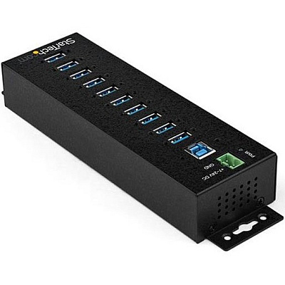 StarTech 10 Port Usb 3.0 Hub Powered - Industrial (HB30A10AME)