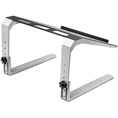 StarTech Adjustable Laptop Stand - Heavy Duty Steel & Aluminum - 3 Height Settings - Tilted - Ergonomic Laptop Riser - Laptop Desk Or Table Stand (LTSTND)