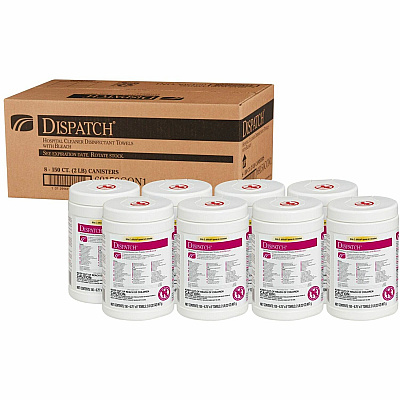 Dispatch Hospital Cleaner Disinfectant Towels with Bleach (CLO69150)