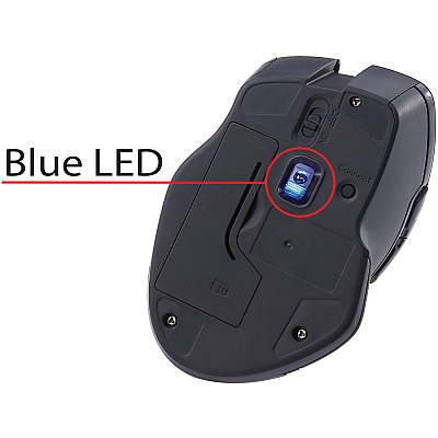 Verbatim USB-C Wireless Blue LED Mouse - Graphite (70245)