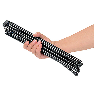 Universal Heavy-Duty Instant Setup Foldaway Easel, Adjusts 25" to 63" High, Aluminum, Black (UNV43027)