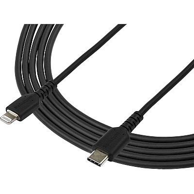 StarTech 6ft/2m Durable Usb-c To Lightning Cable (RUSBCLTMM2MB)