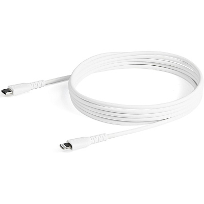 StarTech 6ft/2m Durable Usb-c To Lightning Cable (RUSBCLTMM2MW)