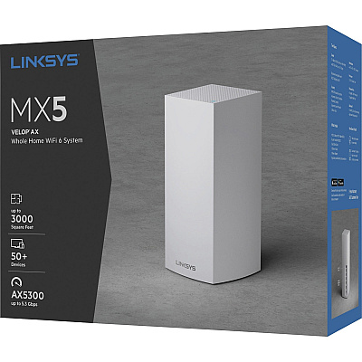 Linksys Velop MX10 Wi-Fi 6 IEEE 802.11ax Ethernet Wireless Router (LNKMX10600)