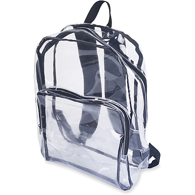 Tatco Carrying Case (Backpack) Notebook - Clear, Black (TCO63225)