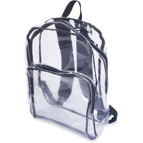 Tatco Carrying Case (Backpack) Notebook - Clear, Black (63225)
