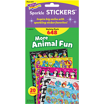TREND Animal Fun Stickers Variety Pack (TEP63910)