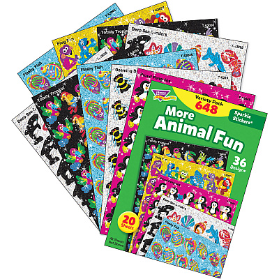TREND Animal Fun Stickers Variety Pack (TEP63910)