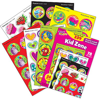 TREND Kid Zone Scratch 'n Sniff Stinky Stickers (TEP83921)