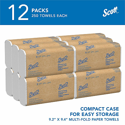 Scott Multifold Paper Towels with Absorbency Pockets (KCC03650)