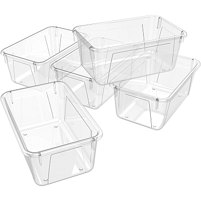 Storex Crystal Clear Cubby Bin (STX62464U05C)