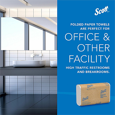 Scott Multifold Narrow Width Paper Towels with Absorbency Pockets (KCC37490)
