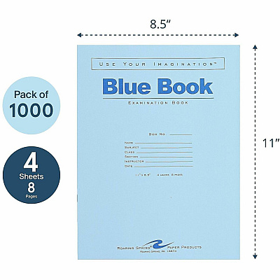 Roaring Spring Blue Examination Book (77510CS)