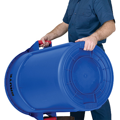 Rubbermaid Commercial Brute 44-Gallon Vented Utility Containers (RCP264360BKCT)