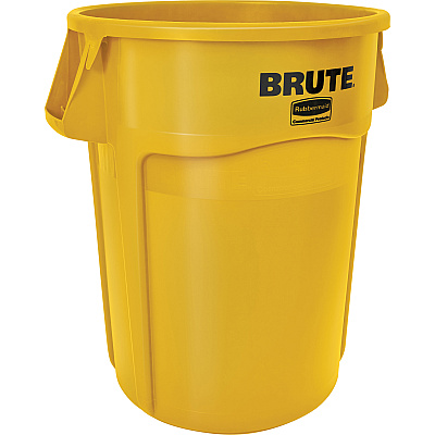 Rubbermaid Commercial Brute 44-Gallon Vented Utility Containers (RCP264360YLCT)