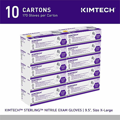 KIMTECH Sterling Nitrile Exam Gloves - 9.5" (KCC50709CT)