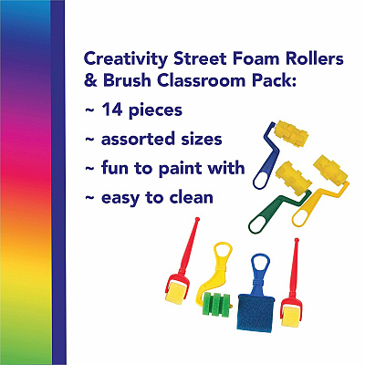 Creativity Street Creativity Street Foam Rollers & Brush Pack (PACAC9852)