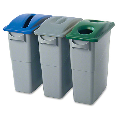 Rubbermaid Commercial Slim Jim Paper Recycling Container Lids (RCP270388BECT)