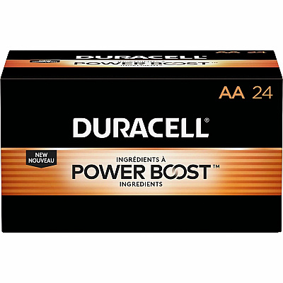 Duracell Coppertop Alkaline AA Battery Boxes of 24 (DUR01501CT)