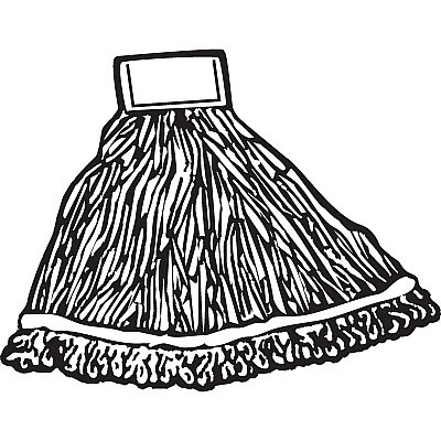 Rubbermaid Commercial Super Stitch 24 oz Blend Wet Mop Heads (RCPD253BLU)