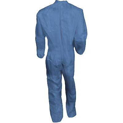 Kleenguard A60 Coveralls - Zipper Front, Storm Flap, Elastic Back, Wrists & Ankles (KCC45004)