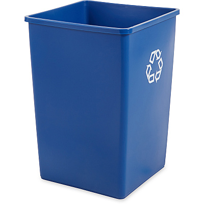 Rubbermaid Commercial Untouchable Square Recycling Container (RCP395873BLUCT)
