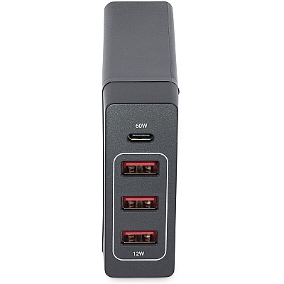 StarTech Usb C Laptop Charger Hub 60w Pd/3x Usb-a (DCH1C3A)