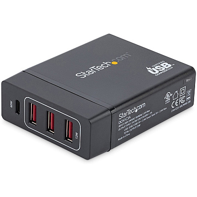 StarTech Usb C Laptop Charger Hub 60w Pd/3x Usb-a (DCH1C3A)