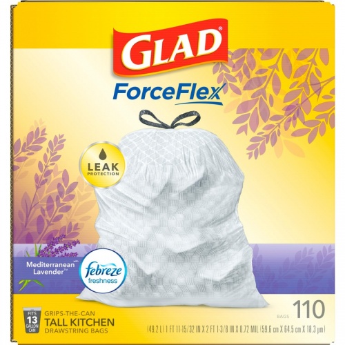 Glad ForceFlex Tall Kitchen Drawstring Trash Bags (79157)