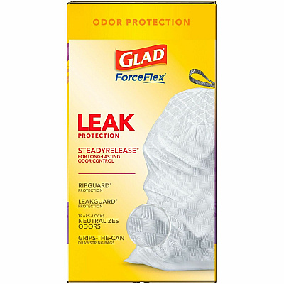 Glad ForceFlex Tall Kitchen Drawstring Trash Bags (CLO79157)