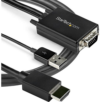 StarTech 2m Vga To Hdmi Converter Cable Adapter (VGA2HDMM2M)