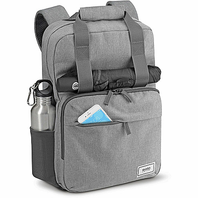 Solo Re:claim Carrying Case (Backpack) for 15.6" Notebook - Gray (USLUBN76010)
