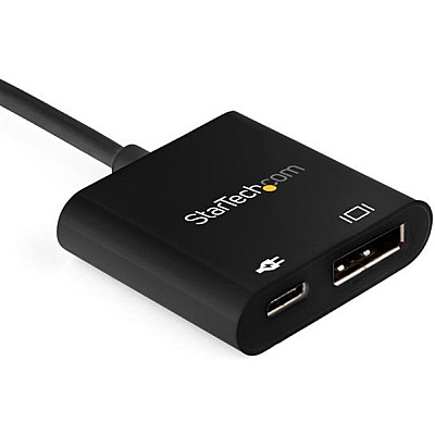 StarTech Usb C To Displayport Adapter W/ Pd 8k/4k (CDP2DP14UCPB)