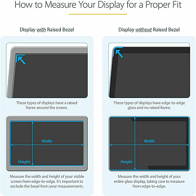 StarTech 21.5in. Monitor Privacy Screen - Universal - Matte Or Glossy - 16:9 Aspect Ratio - 30+/- Degree Privacy Viewing Angle (PRIVSCNMON21)