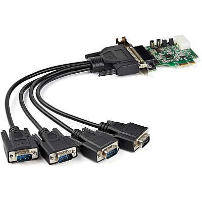 StarTech 4port Pcie Rs232 Serial Db9 Adapter Card (PEX4S953LP)