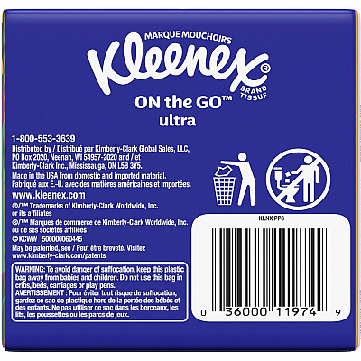 Kleenex Go Packs Facial Tissues (KCC46651)