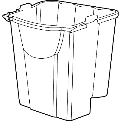 Rubbermaid Commercial WaveBrake 18 QT Dirty Water Bucket (RCP2064907)