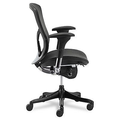 Alera EQ Series Ergonomic Multifunction Mid-Back Mesh Chair, Supports Up to 250 lb, Black (ALEEQA42ME10B)