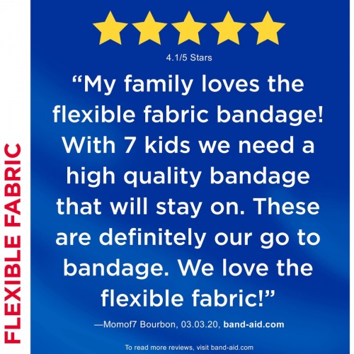 BAND-AID Flexible Fabric Adhesive Bandages (4444CT)