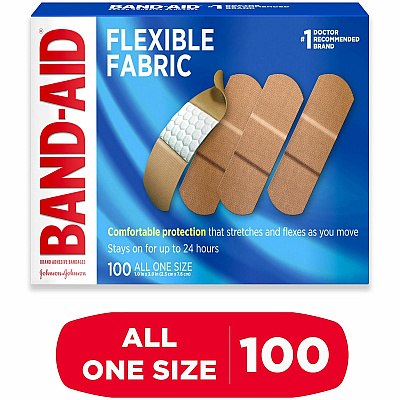 BAND-AID Flexible Fabric Adhesive Bandages (JOJ4444CT)