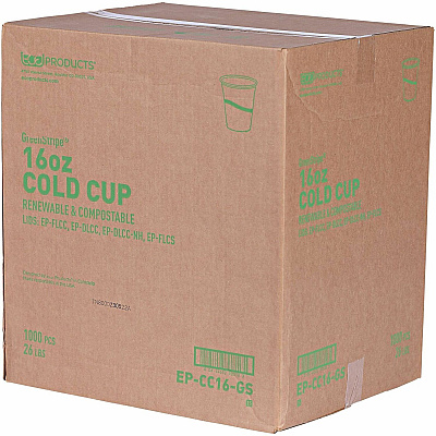 Eco-Products 16 oz GreenStripe Cold Cups (ECOEPCC16GSACT)